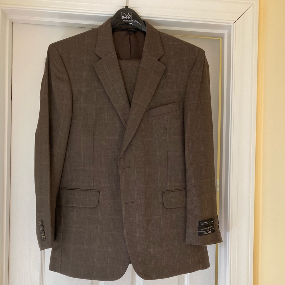 Dark Brown Jos. A. Bank Suit Size 42R